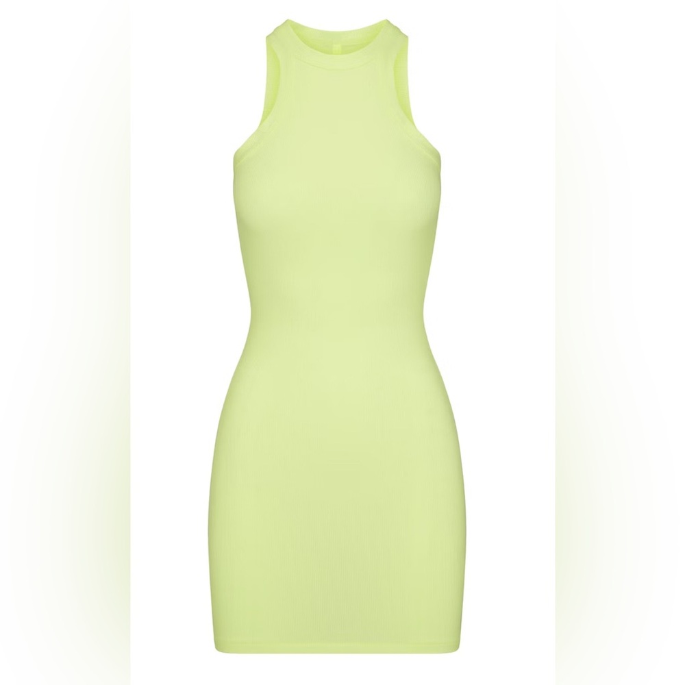 SKIMS Neon Yellow Mini Dress NEW NEW